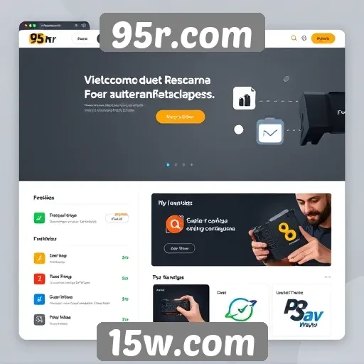 Interface do usuário do 95r.com é fácil de navegar